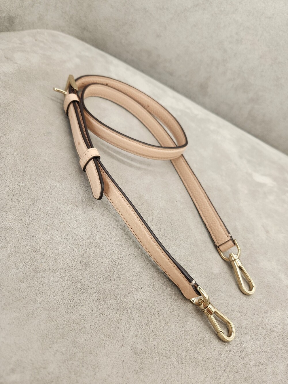 Kate Spade Crossbody Bag Strap Blush Pink Leather Gold Tone Hardware Replacement